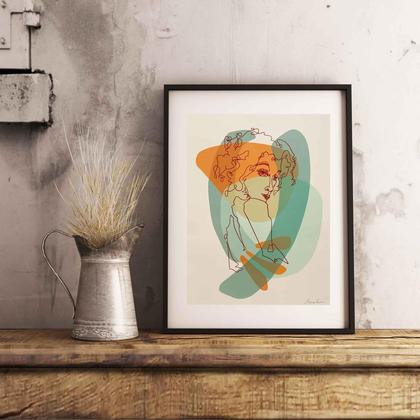 Kunstdruck "Over my shoulder"