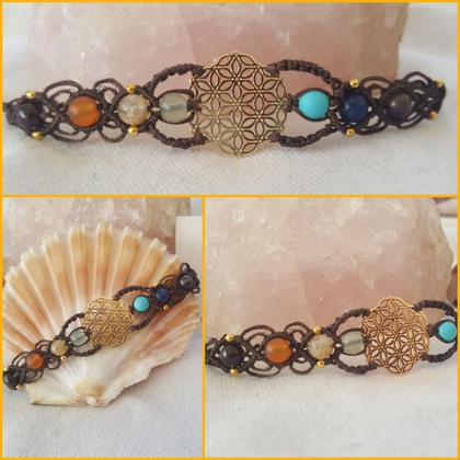 Chakra Armband 'Lebensblume'