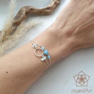 Doppelarmband ‚Aquamarin & Amazonit‘