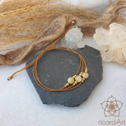 Citrin Armband 'Manipūra gold'