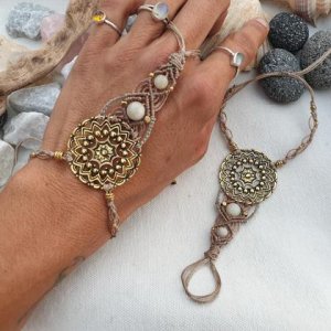 Barfußsandalen / Handschmeichler ‚Mandala‘