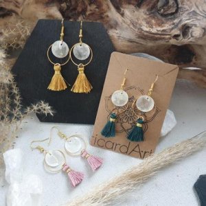 Tassel Ohrringe *SEASHELL WHITE