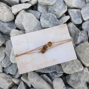 TIgerauge Armband *Mut & Entschlossenheit* 18k vergoldet
