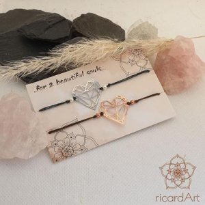 Partnerarmband ‚Geometry Heart‘