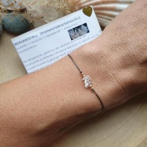 Bergkristall Chakraarmband ‚Sahasrara‘