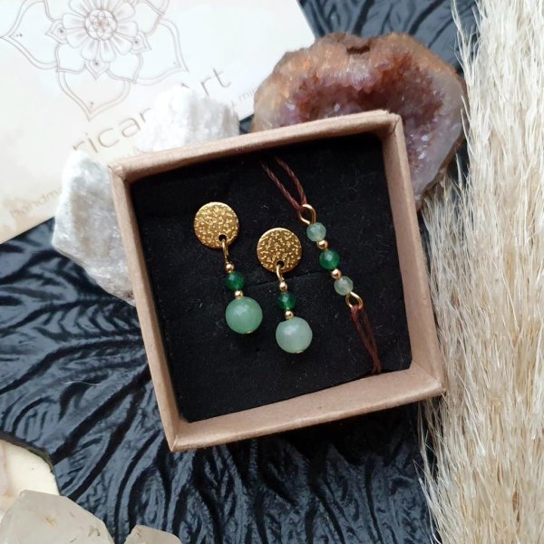 Aventurin Schmuckset *CRYSTAL HEALING* gold - Image 2