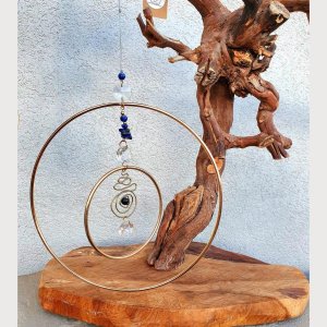 Crystal Circle *LAPISLAZULI Unalome*