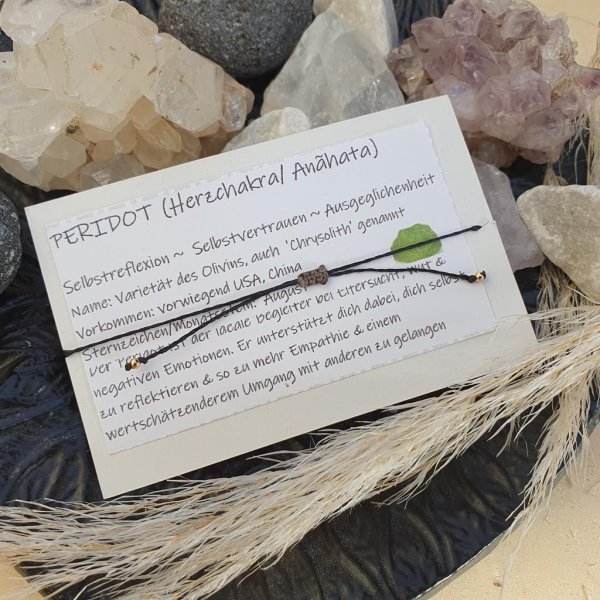 *MAKE A WISH* Geburtssteinarmband AUGUST/PERIDOT - Image 2