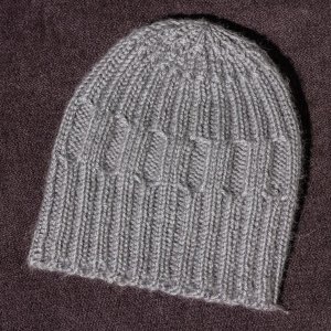 Alpaka Haube unisex grau