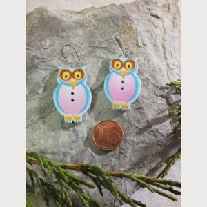 Ohrringe bunte Eulen