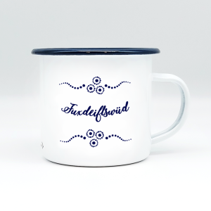 FUXDEIFLSWÜD – Mundart Emaille Häferl