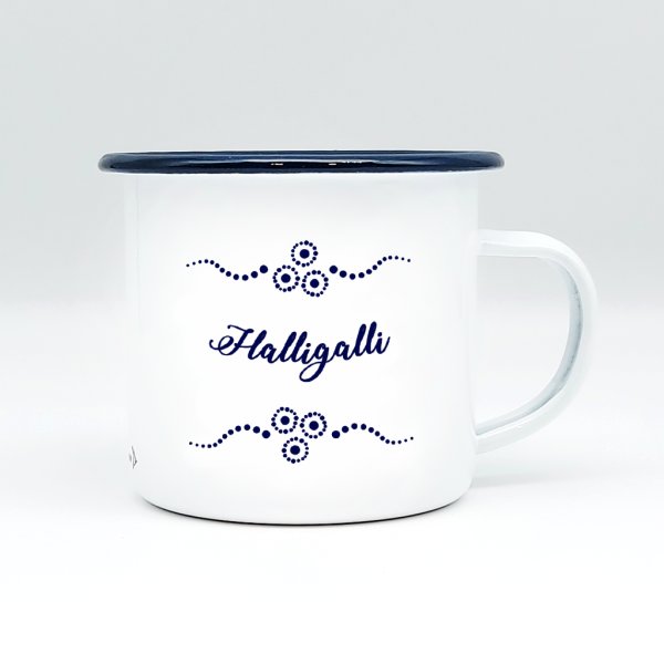 HALLIGALLI - Mundart Emaille Häferl
