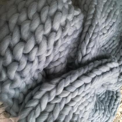Handstrickdecke