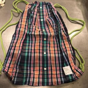 Upcycling Rucksack – Bunt kariert