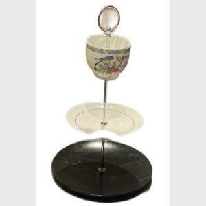 Etagere „Schwarz/Weiß und Vögelchen“