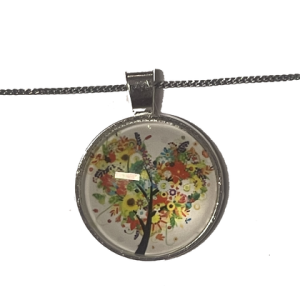 Kette – Herzbaum Frühling