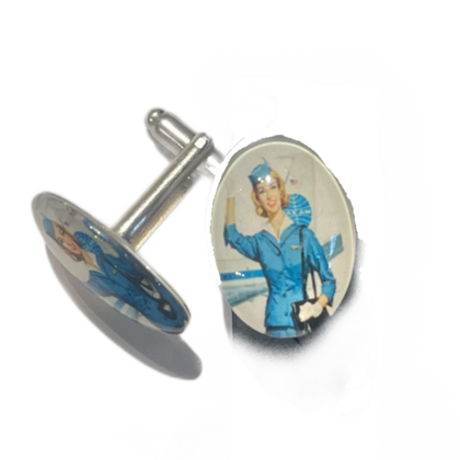 Manschettenknöpfe - Pin-Up Pan Am