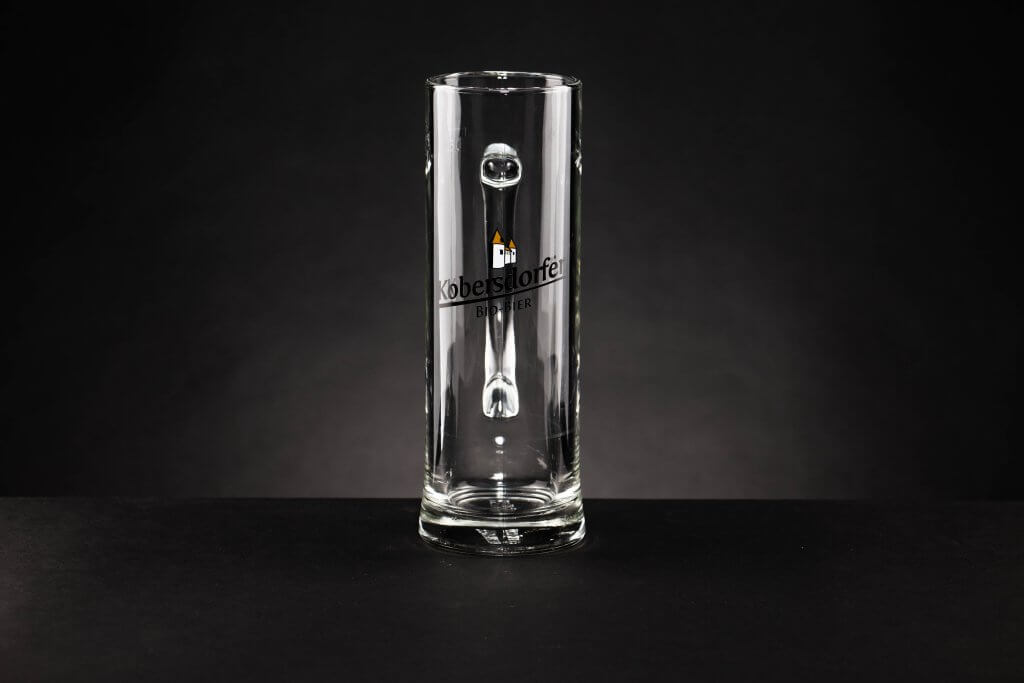 Glas Krügel Druck 0,5 L